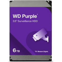 Western Digital 6TB WD Purple Surveillance Internal Hard Drive HDD - SATA 6 Gb/s, 256 MB Cache, 3.5 inch - WD64PURZ